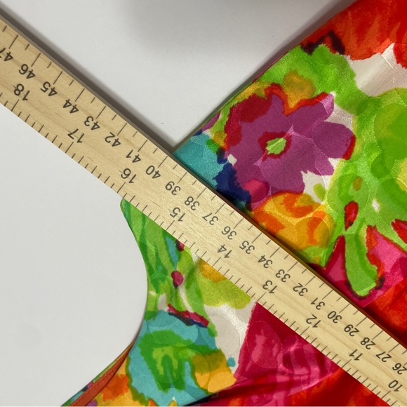 David Meister Dress Womens Size 4 Floral Sleeveless Silk Blend Classic Old Money - Picture 8 of 9